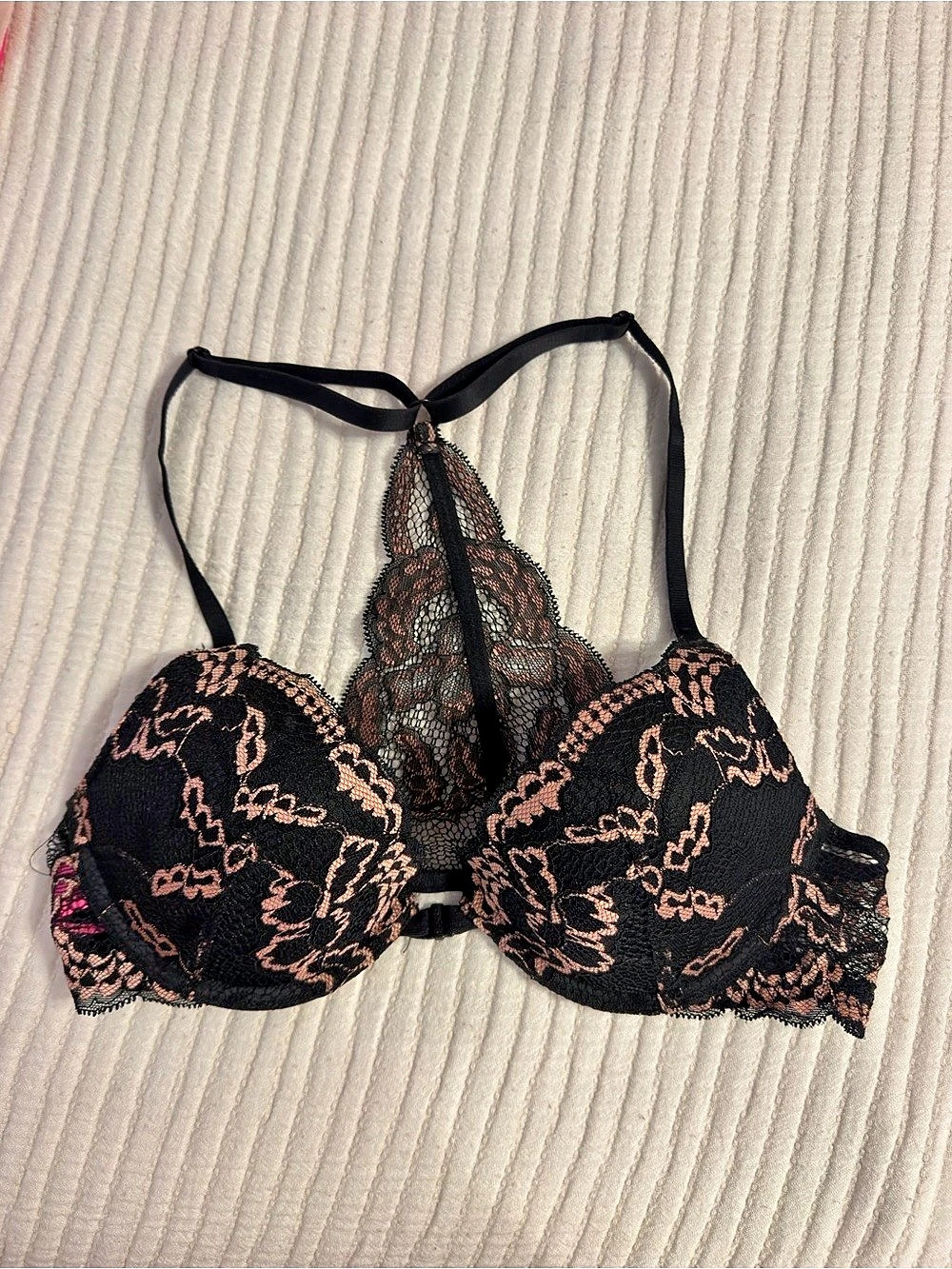 Victoria's Secret Body by Victoria Perfect Shape Lace Racerback Push-Up Bra